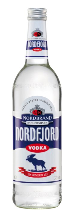 Das Foto zeigt die NN Nordfjord Flasche