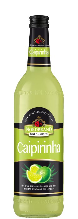 Das Foto zeigt die NN Caipirinha Flasche